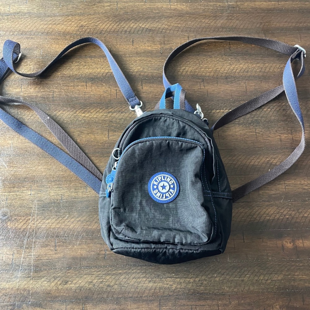 Kipling Black Small Backpack Convertible Shoulder… - image 1